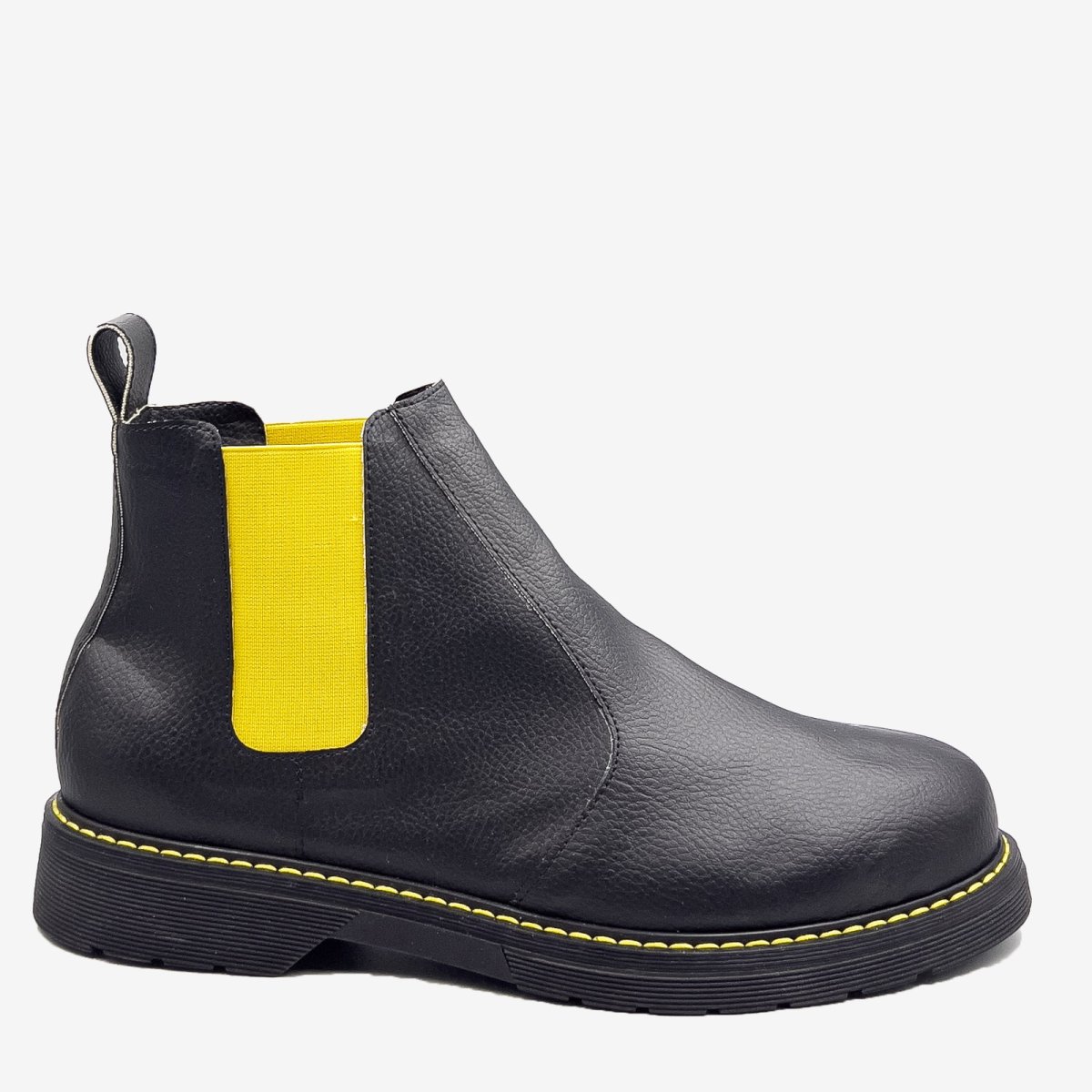 DR BERRY – tronchetto con elastico Giallo – in arancia – veganshoes - immagine 3