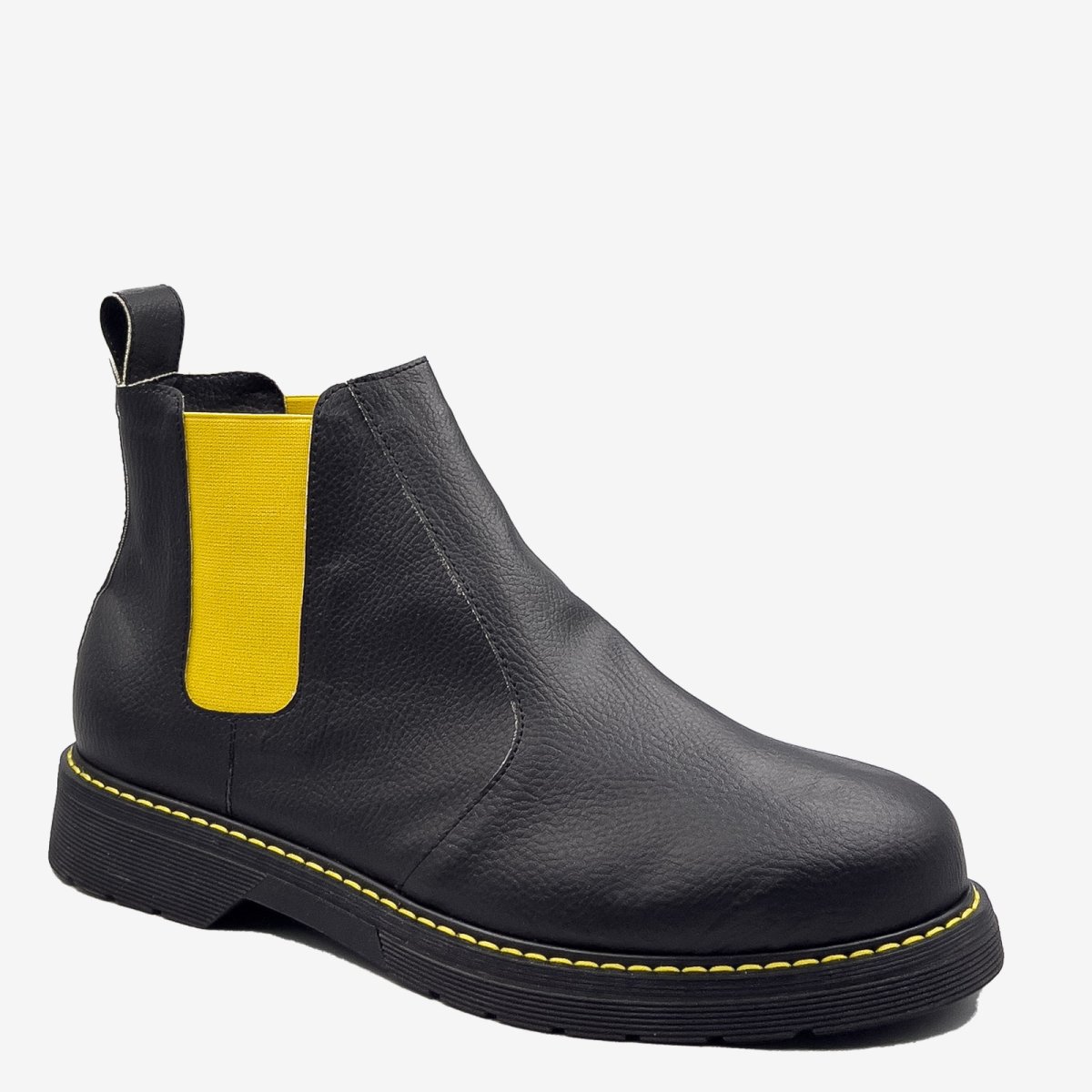 DR BERRY – tronchetto con elastico Giallo – in arancia – veganshoes - immagine 4