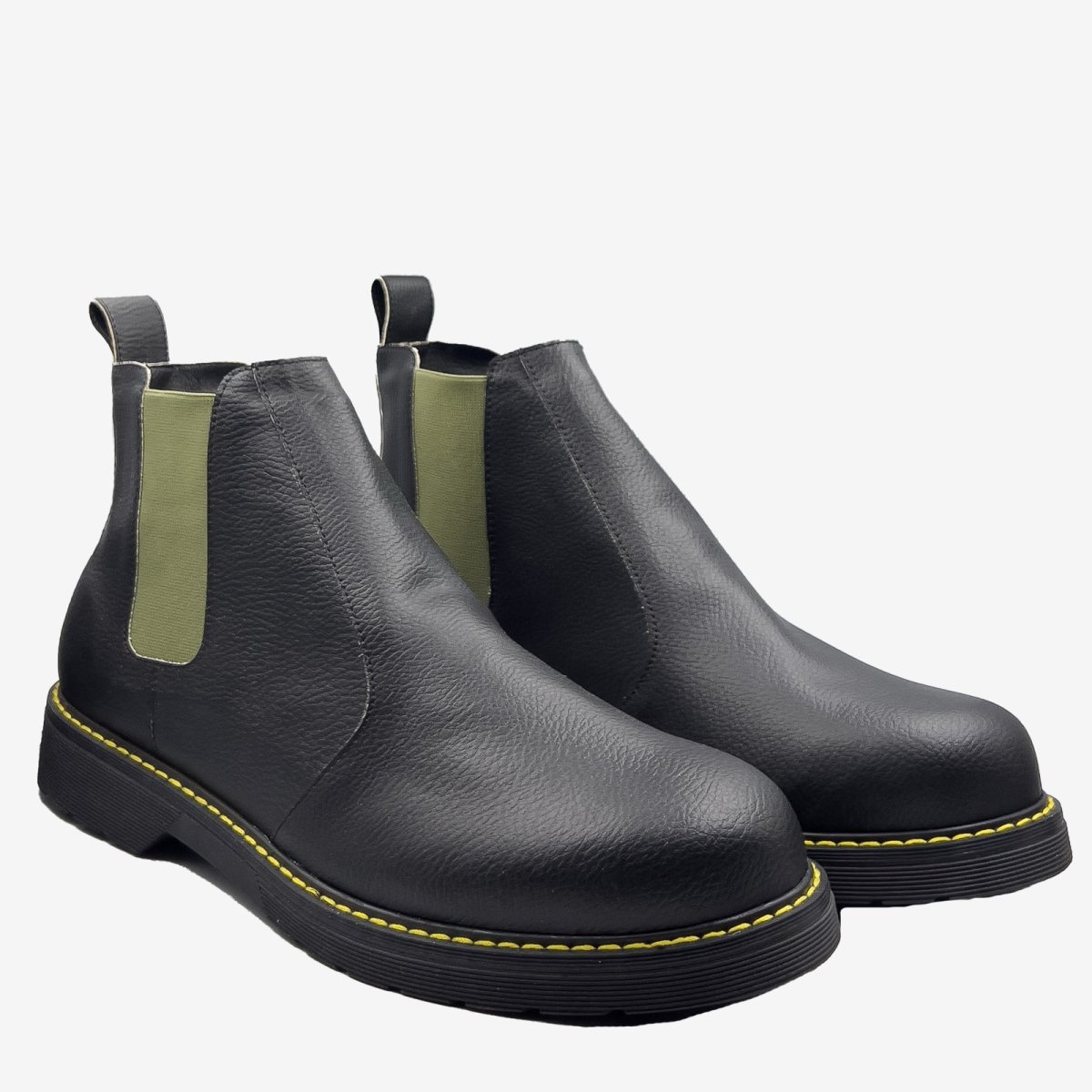 DR BERRY – tronchetto con elastico salvia – in arancia – veganshoes