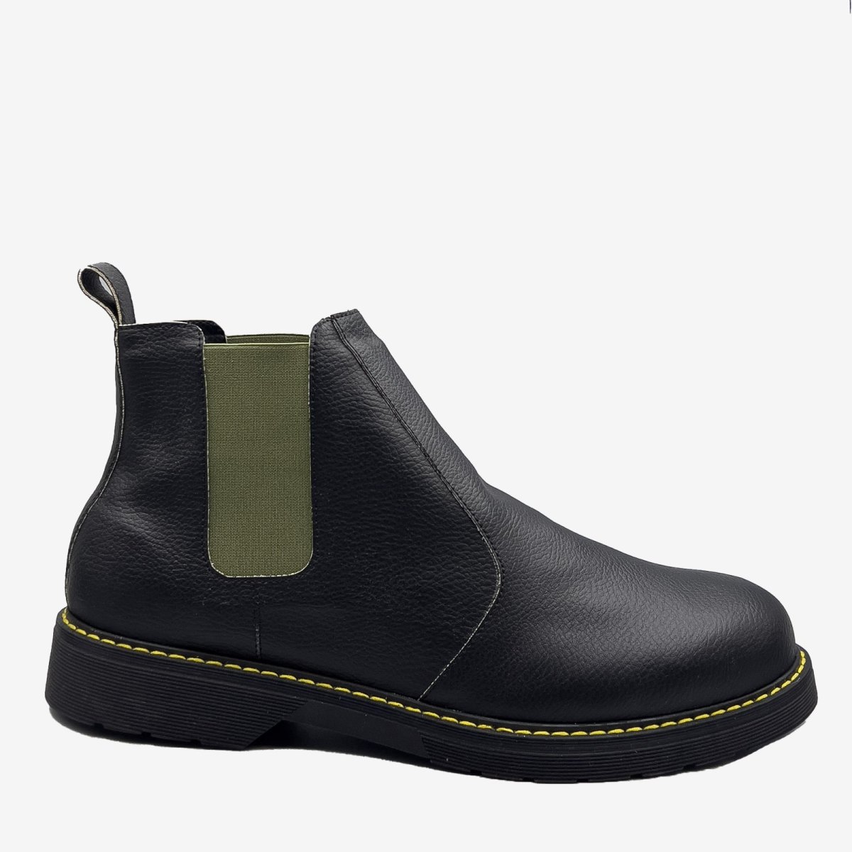 DR BERRY – tronchetto con elastico salvia – in arancia – veganshoes - immagine 3