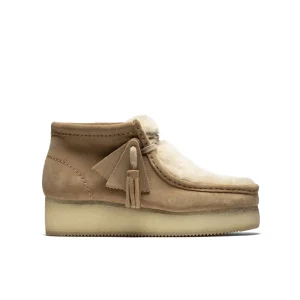 Clark's Wallabee Wedge Suede