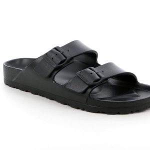 GRUNLAND CIABATTA UOMO DUE FASCE GOMMA NERO