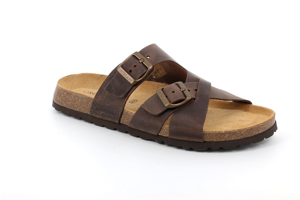 GRUNLAND CIABATTA UOMO MOGANO - immagine 3