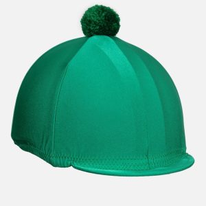 Copricasco in lycra con pom-pom