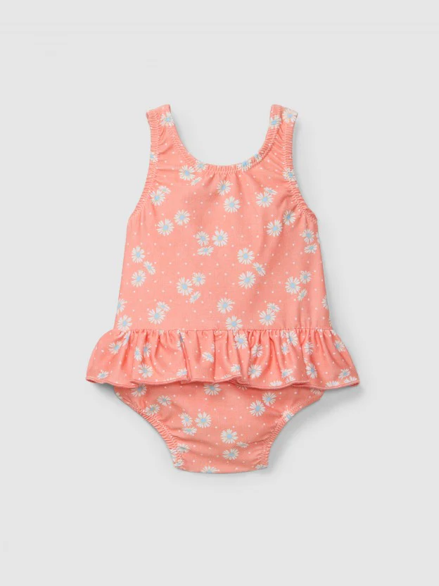 Costume intero con fiori - immagine 2