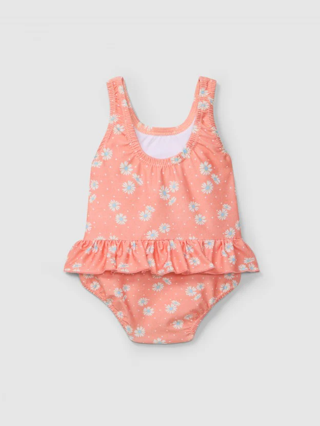 Costume intero con fiori - immagine 3