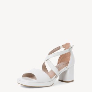 TAMARIS SANDALO DONNA PELLE BIANCO