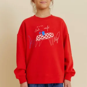 Felpa con stampa "CLUB CAFE"