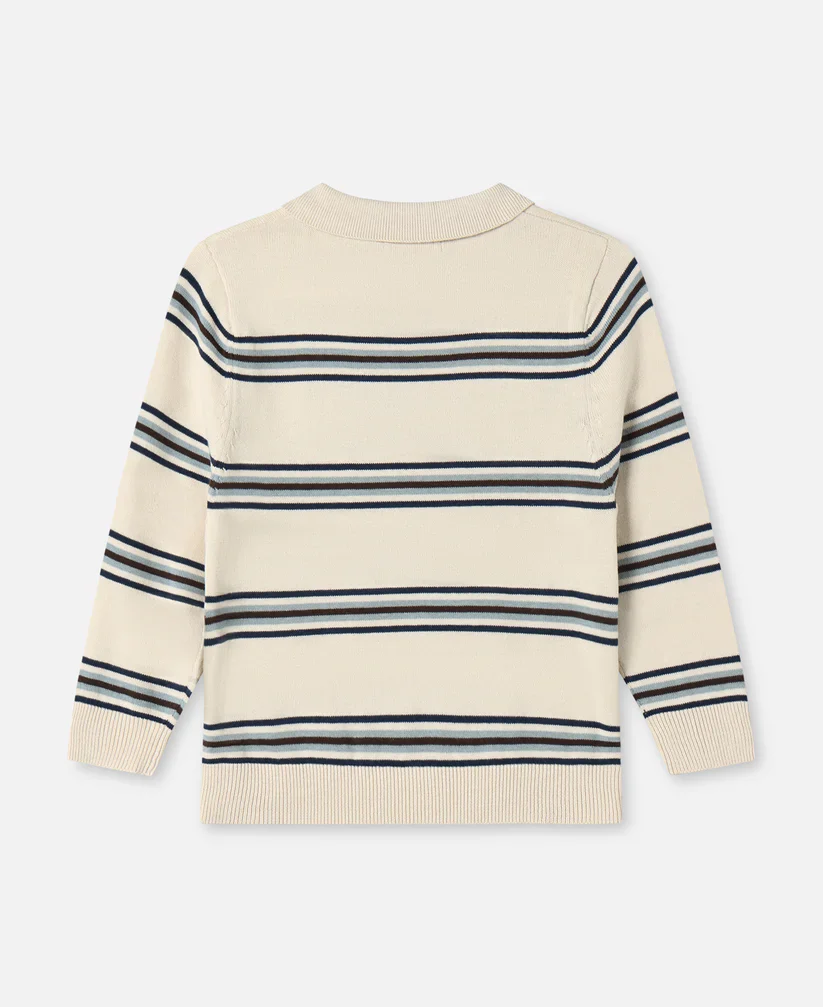 Polo Bambino a Righe Benny – Cotone 100% con Maniche Lunghe e Colletto Classico - immagine 5