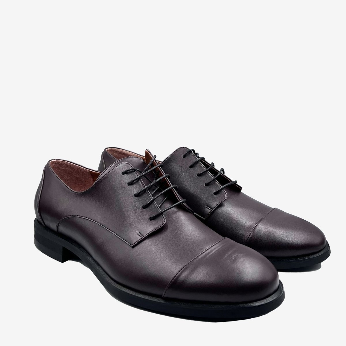 FORD Derby – mela apple skin marrone – veganshoes - immagine 2