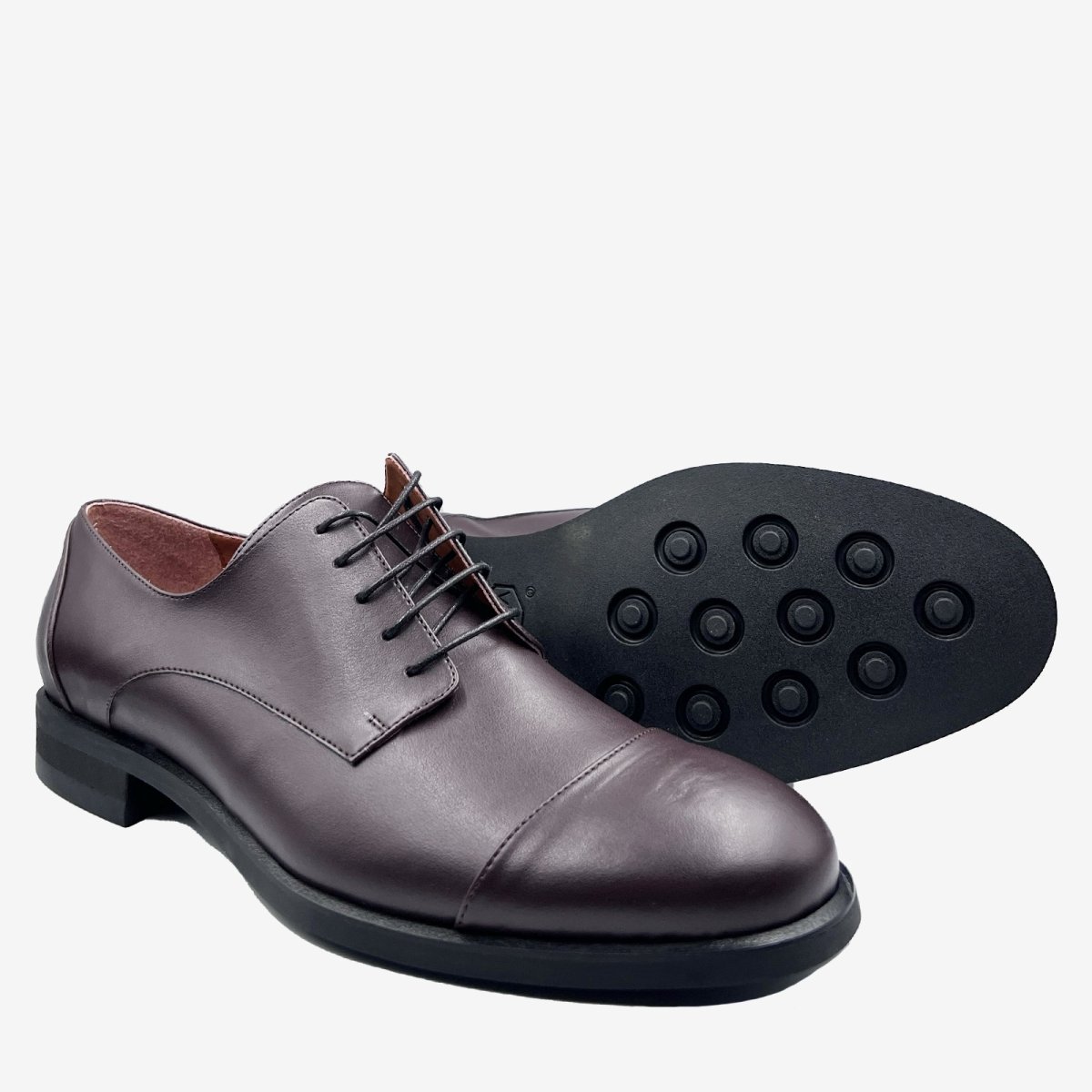 FORD Derby – mela apple skin marrone – veganshoes - immagine 4