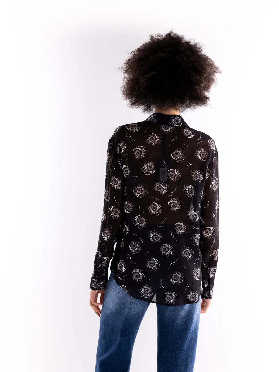 Camicia donna Fortini nera - immagine 4