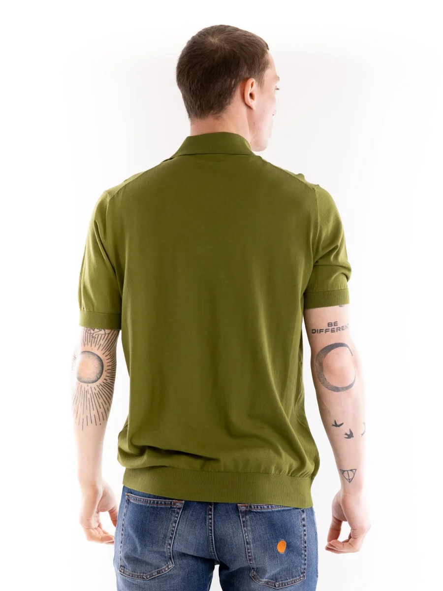 Maglia polo uomo oliva - immagine 4