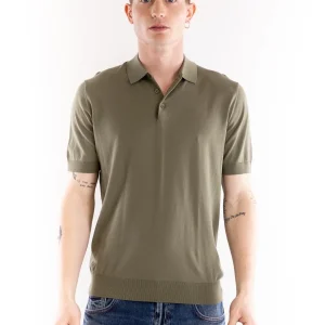 Maglia polo uomo kaki