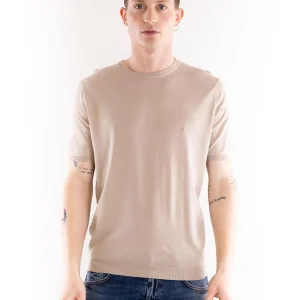 T-shirt Uomo Pakse in filo beige