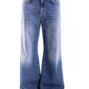 Jeans Nina a palazzo blu