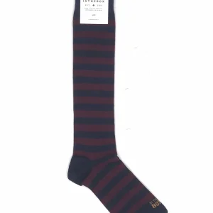 Calzini stripe rugby new verde blu-bordò