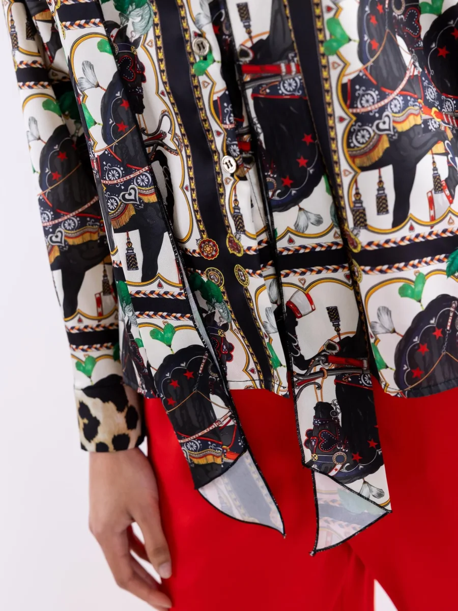 Camicia Sicily horse foulard multicolor - immagine 7