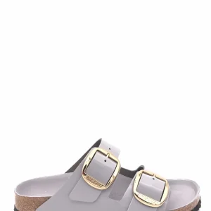 Ciabatta Arizona big buckle high-shine stone coin