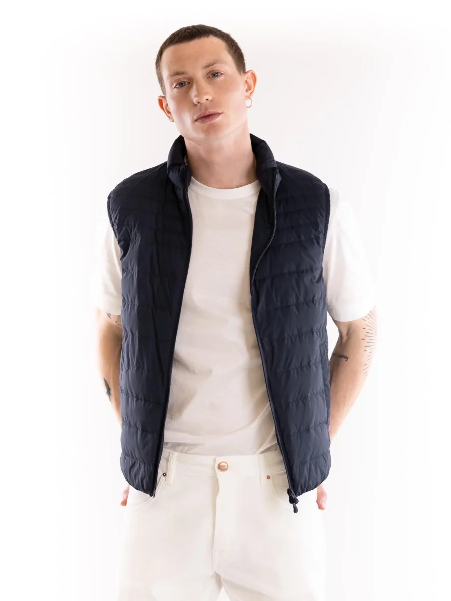 Giubbino smanicato uomo Nobu blu - immagine 8