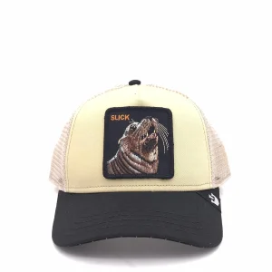 Cappello The slick seal beige-nero