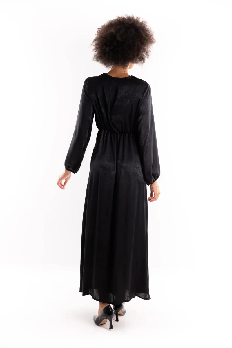 Abito lungo Alibio nero - immagine 4