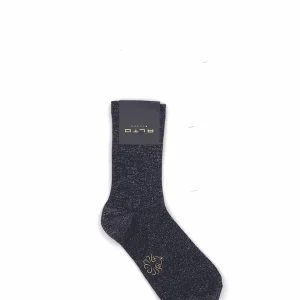 Calzini corti lurex nero