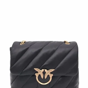 Borsa big love puff maxi quilt nera