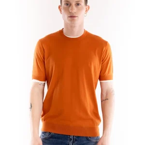 Maglia uomo girocollo arancio