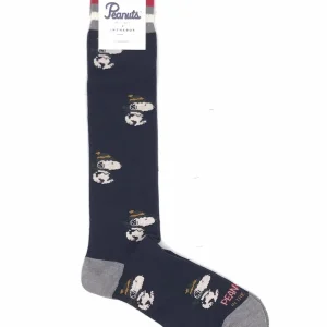 Calzini snoopy running allover blu