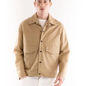 Caban uomo in tessuto cammello