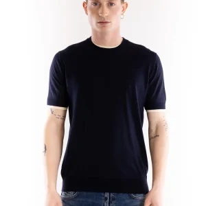 Maglia uomo girocollo in filo kaki