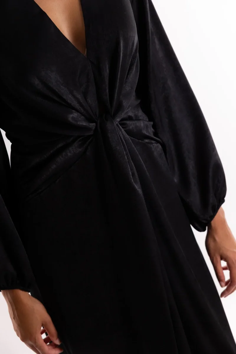 Abito lungo Alibio nero - immagine 5