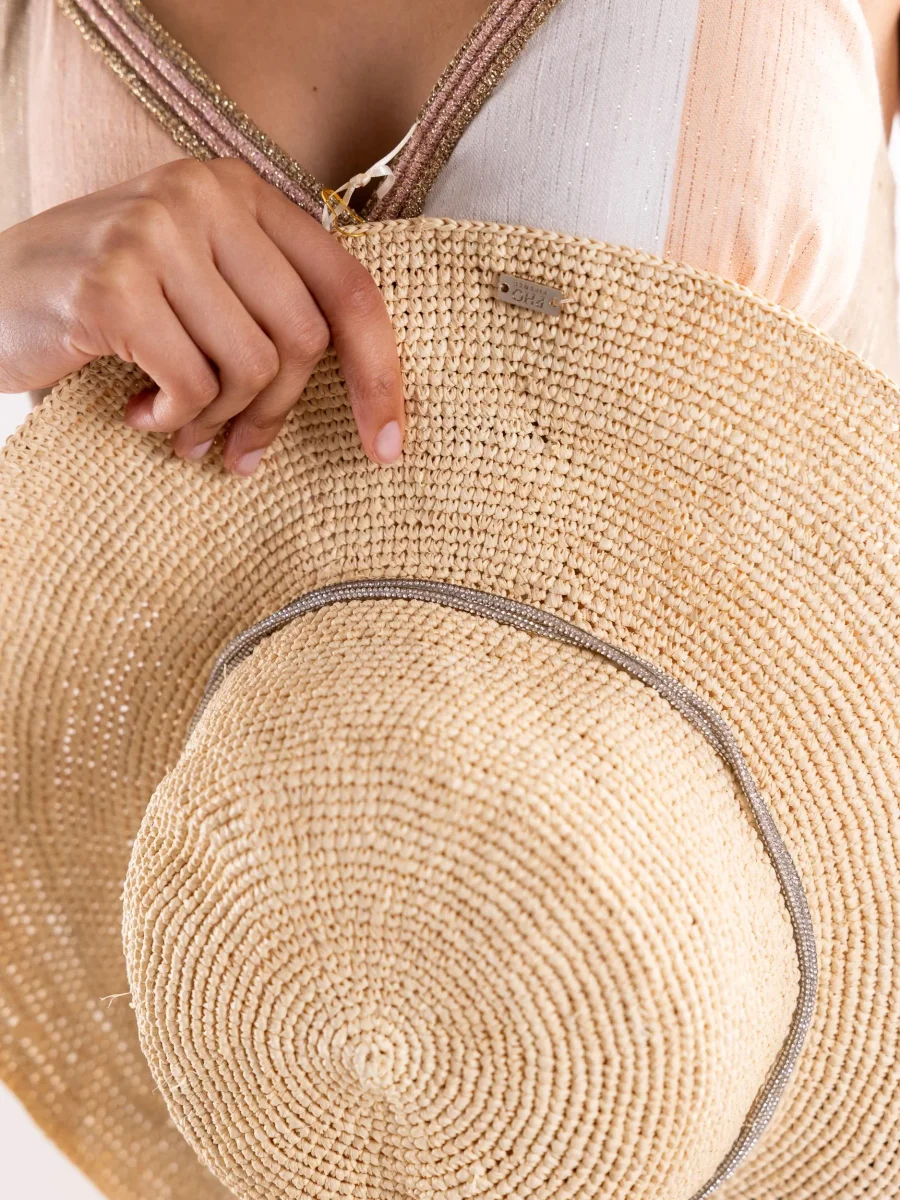 Cappello raffia naturale - immagine 3