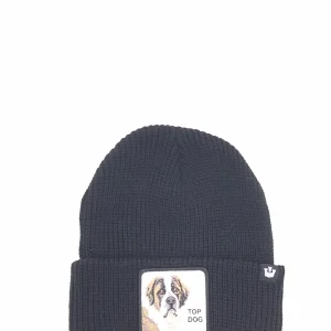 Berretto Top dog effetto maglia nero