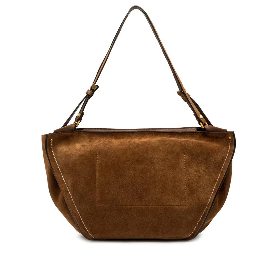 Borsa Bloom in camoscio cognac - immagine 4