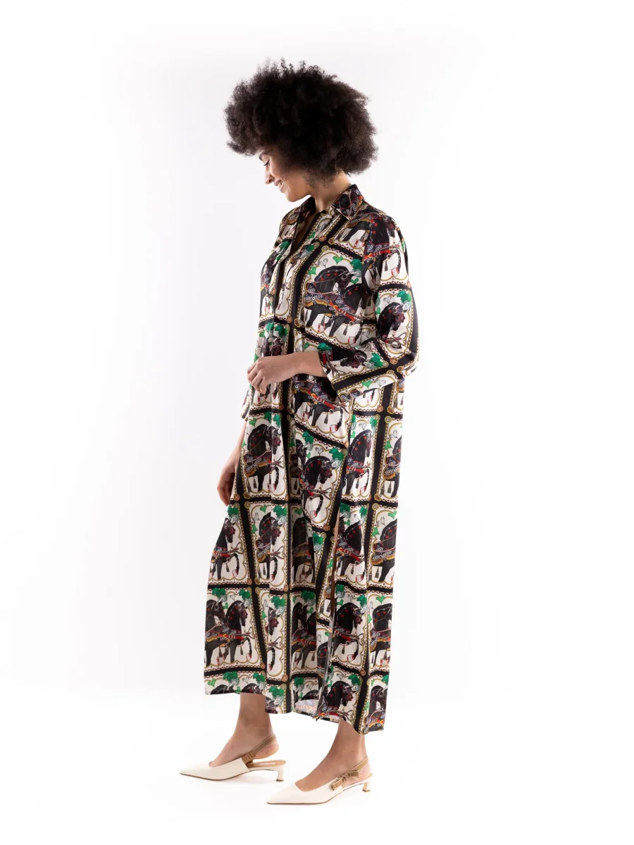 Abito donna chemisier sicily horse - immagine 3