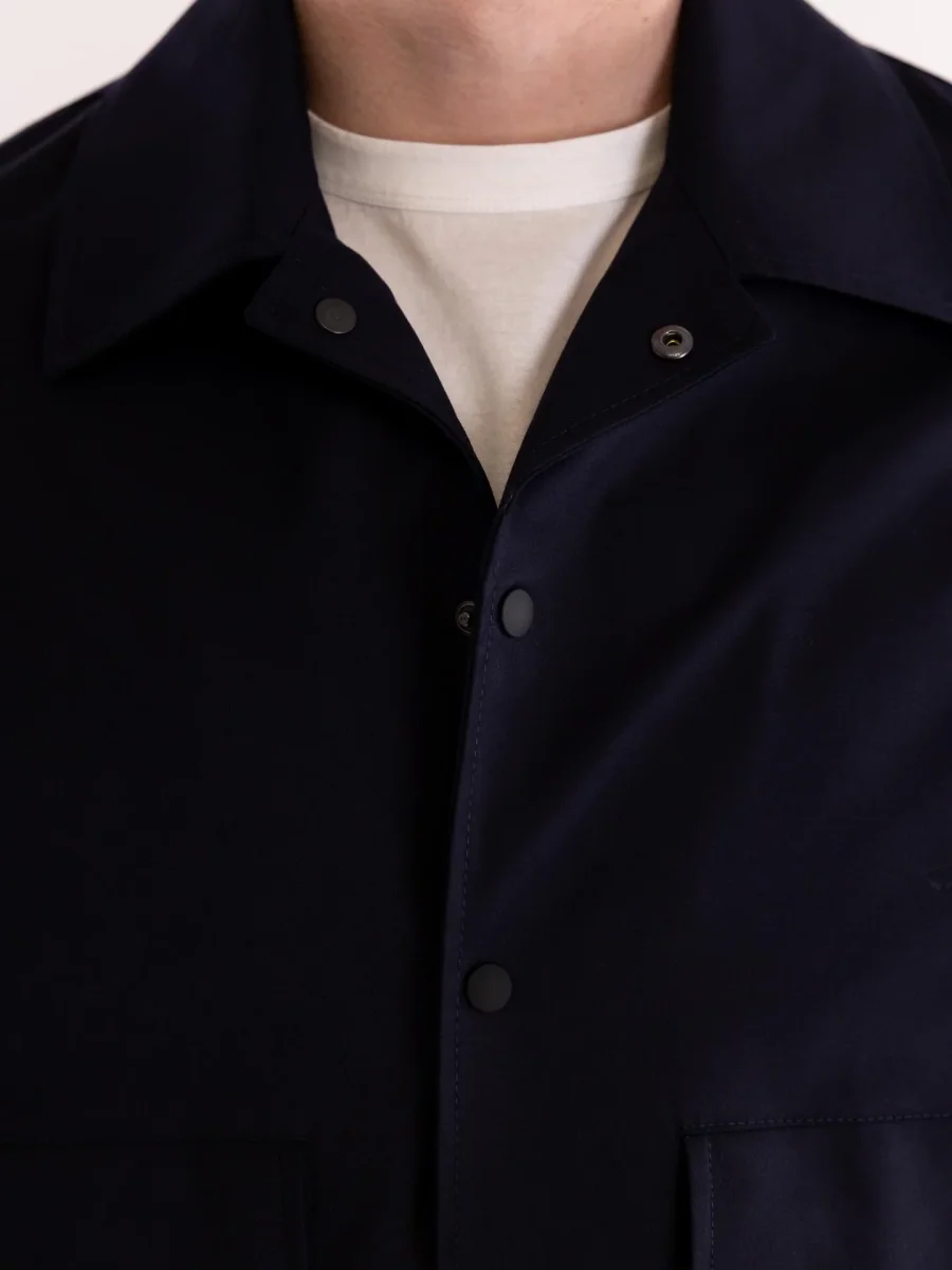 Caban uomo in tessuto blu - immagine 5