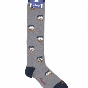 Calzini lunghi donald duck allover grigio