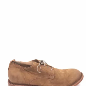 Allacciata in camoscio color cuoio