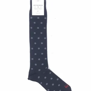 Calzini lungo pois blu-bluette