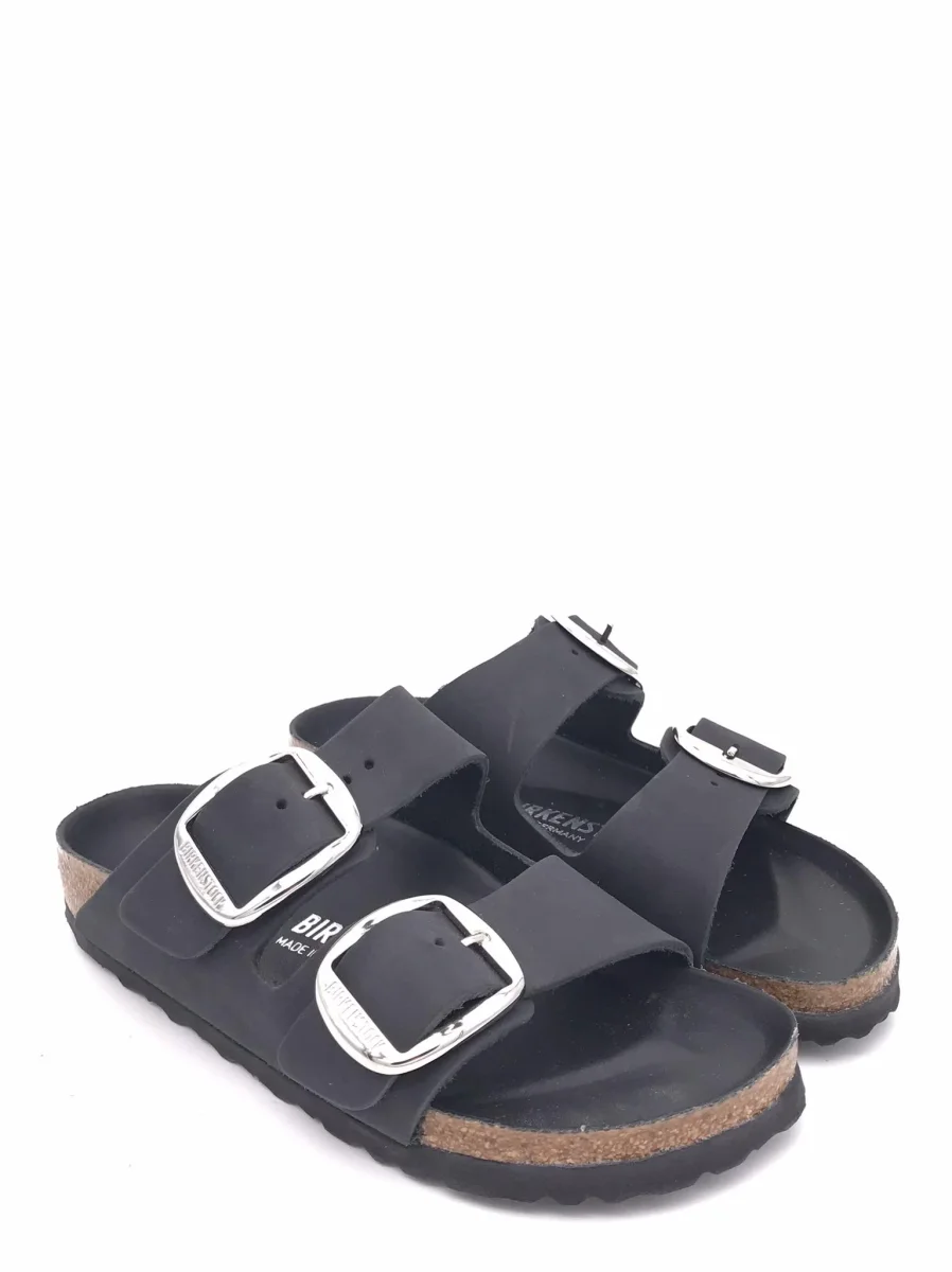 Ciabatta donna Arizona big buckle nera - immagine 3