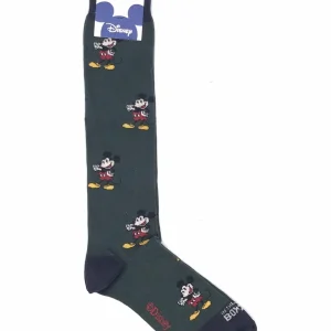 Calzini lunghi mickey allover verde scuro