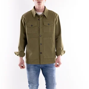 Over shirt uomo verde militare