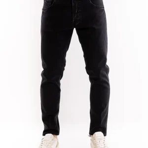 Jeans uomo modello Yaren nero slavato