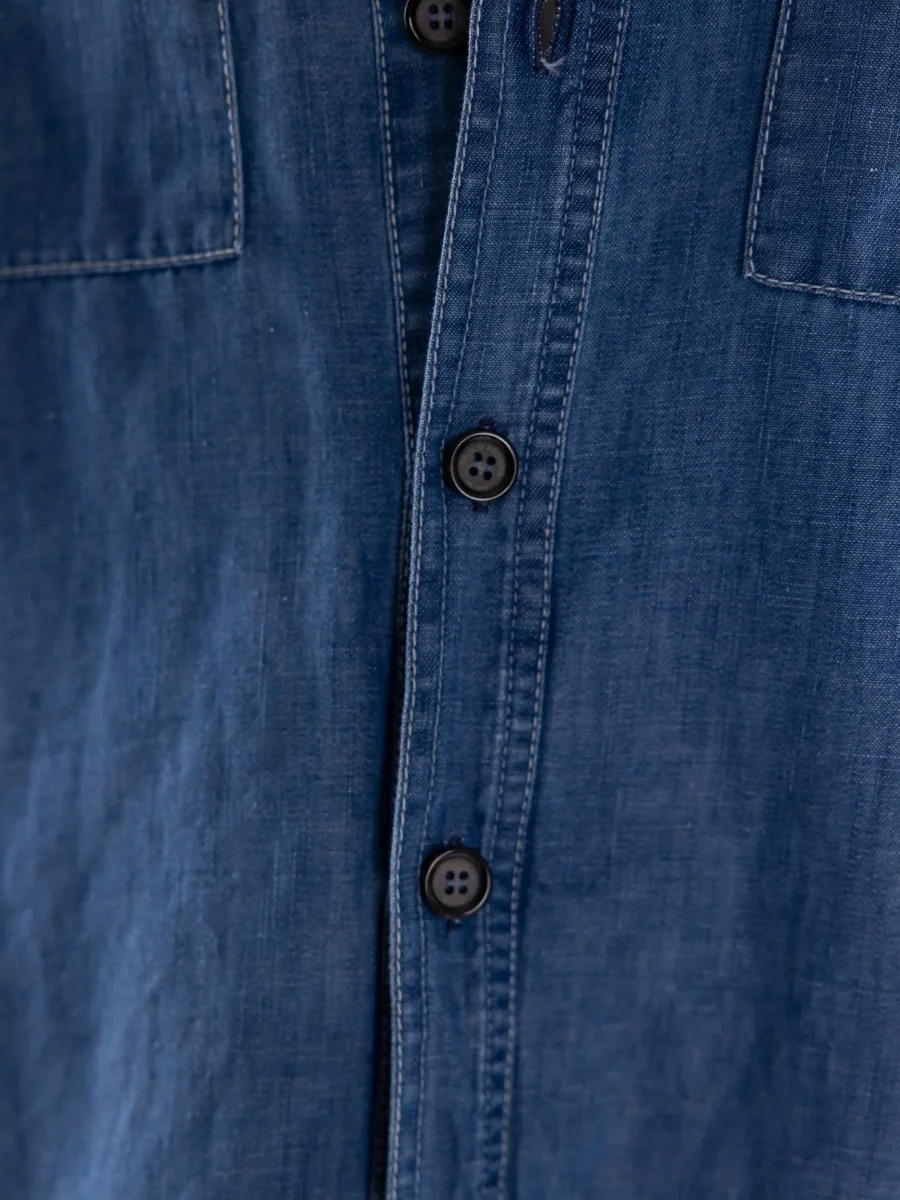 Giacca camicia uomo in jeans - immagine 6