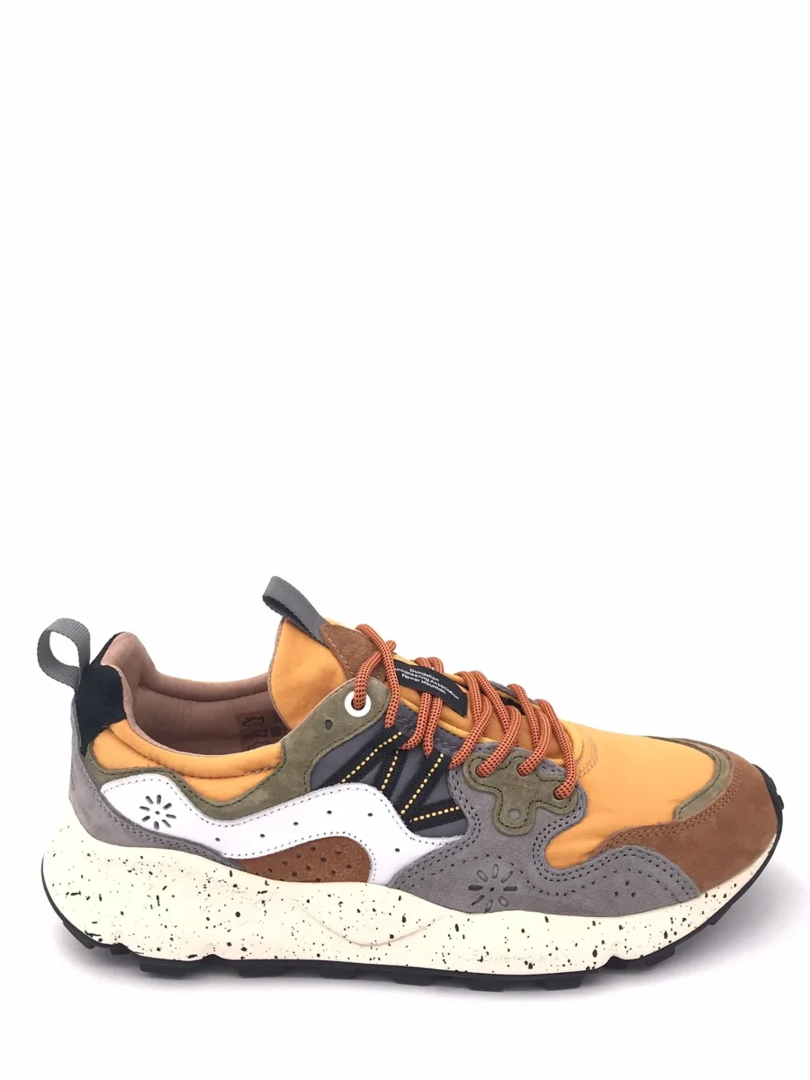 Sneakers uomo Yamano 3 marrone-arancio - immagine 2