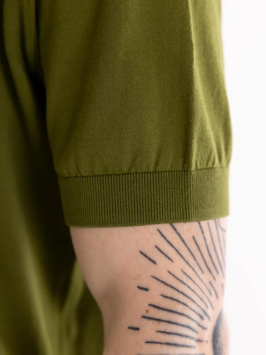 Maglia polo uomo oliva - immagine 6