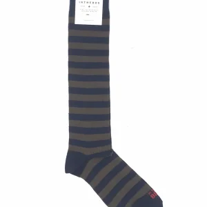 Calzini stripe rugby new verde blu-grigio scuro