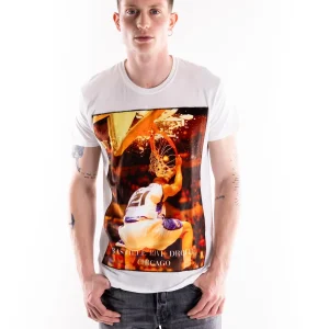 T-shirt uomo Crash bianca